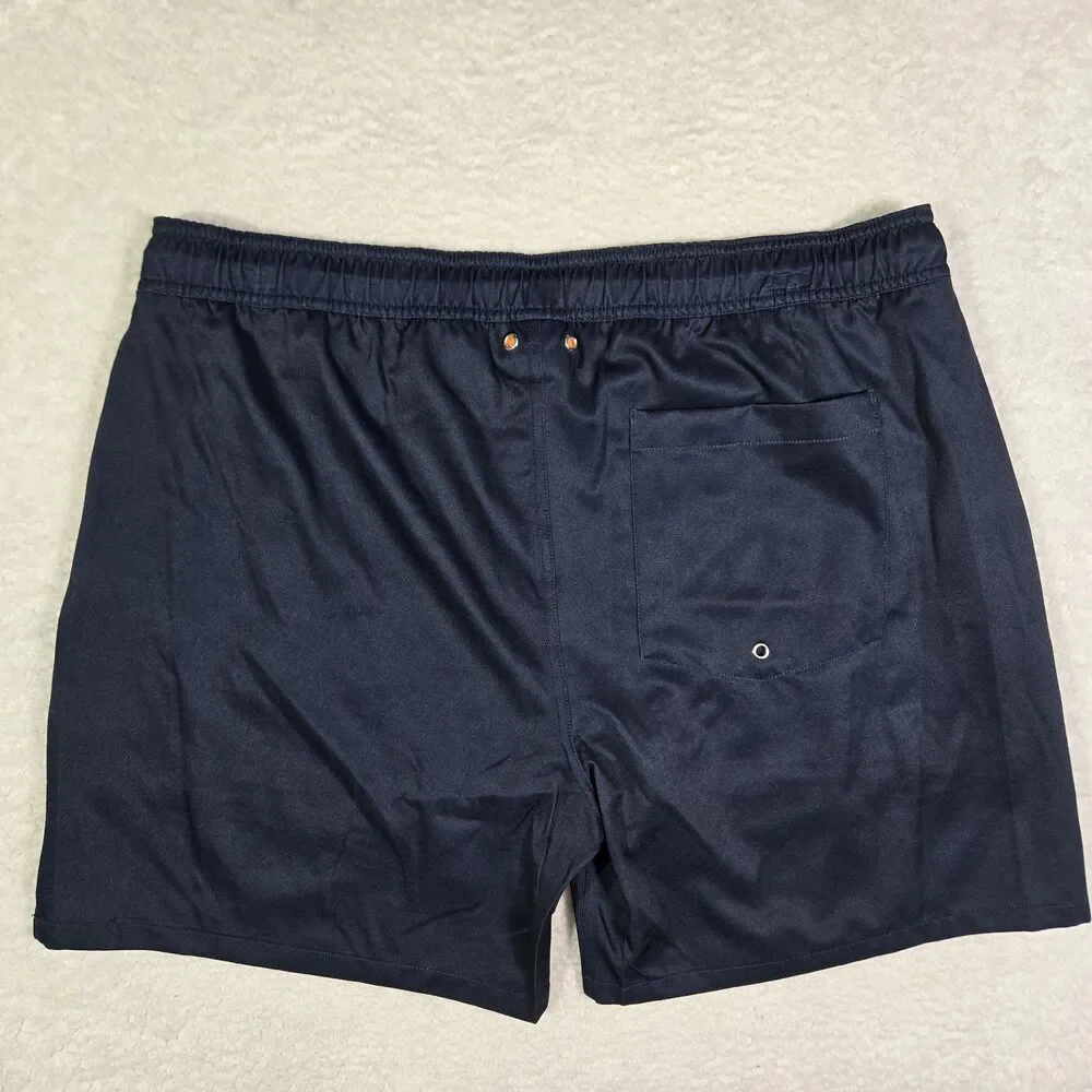 Robert Graham Swim Trunks Mens XL Monkey Martini Blue Lined Shorts 5